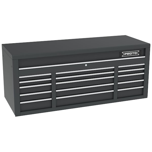 Proto 550 Series Top Chest, 15 Drawer, Dual Black, 67 in W x 25-1/4 in D x 27 in H J556727B-15DB - main