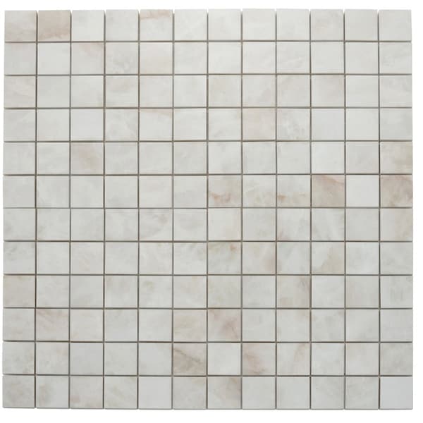 Apollo Tile 12 x 12 in. Lappato Light Cream Beige Porcelain Mosaic Wall and Floor Tile 4.84 sq ft/case, 5PK IMP88CRSBEMOS - main
