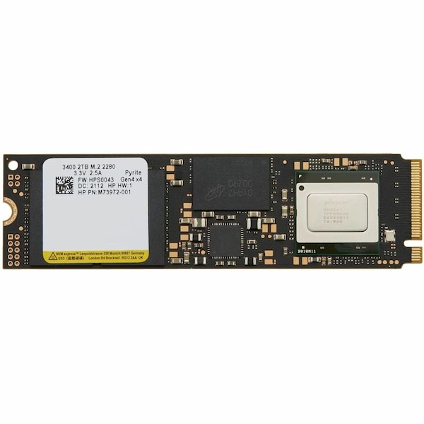 Hp 2 TB Solid State Drive - M.2 2280 Internal - PCI Express NVMe (PCI Express NVMe 4.0 x4) AL0N0AA - main