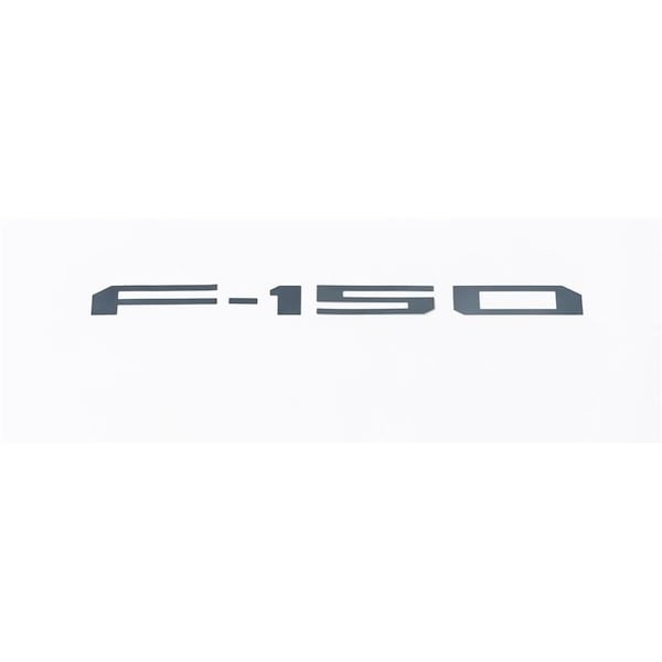 Putco Emblems, Licensed Ford F-150 Letters; Tape-On For Tailgate; Black; Stainless 55559BPFD - main
