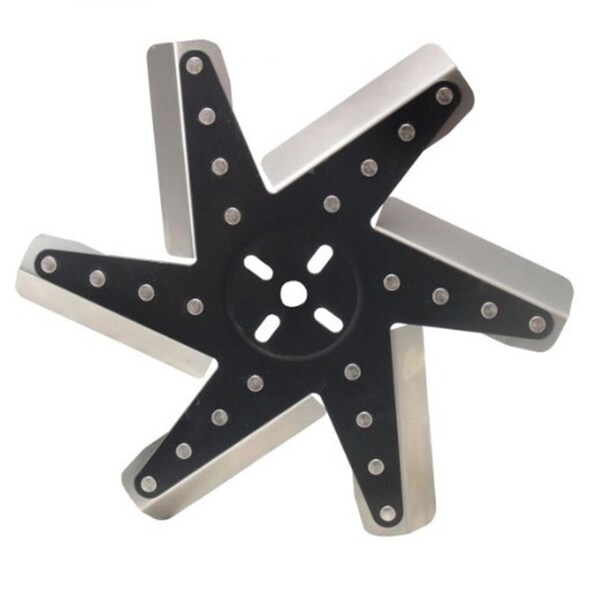 Derale 19113 0.25 in. High Performance Stainless Steel Standard Rotation Flex Fan D65-19113 - main