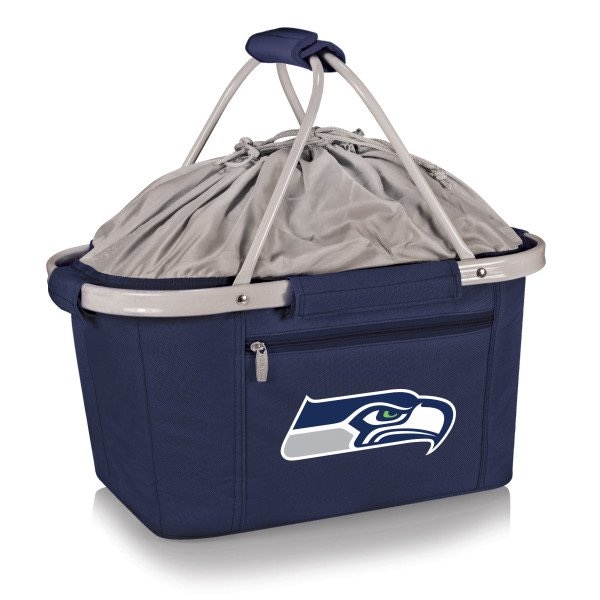 Picnic Time Family Of Brands NFL Seattle Seahawks - Metro Basket Collapsible Cooler Tote 645-00-138-284-2 - main