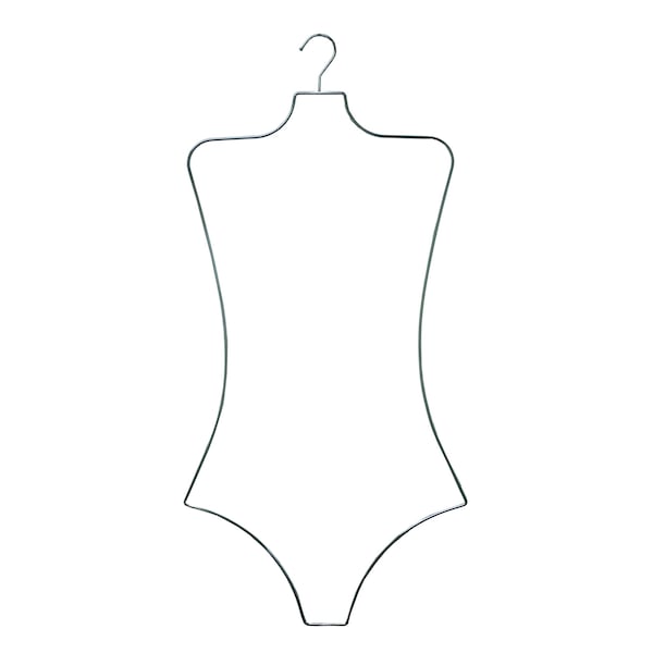Nahanco 30in Chrome Wire Ladies Body Shape Swimwear/Bikini Hanger, 12PK BFWC12 - main