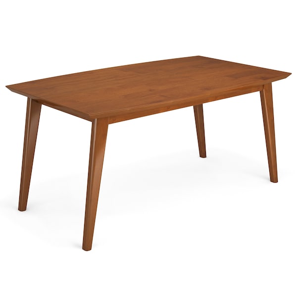 Homeroots 66" Brown Solid Wood Dining Table 640720 - main