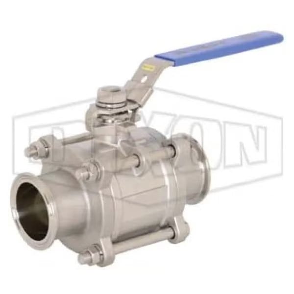 Dixon Ball Valve, 3-Piece 2-Way Non-Encapsulated, 3/4 in Nominal, 1000 psi, Stainless Steel Ball, 4.7 in I BV2GG-075CC-A - main