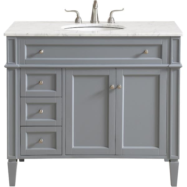 Elegant Decor 40 in. Single Bathroom Vanity Set, Grey VF12540GR - main