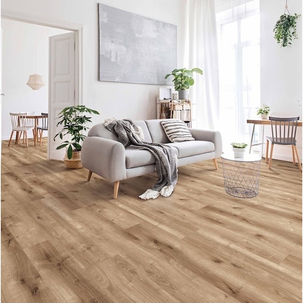 Healthier Choice Flooring Laminate Flooring Plank, 4-Sided Bevel Profile, Wood, Laurel Ridge, 48 in L, 10PK HCL803C04 - main