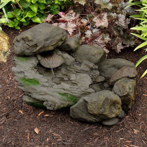 Pure Garden Polyresin Stone Outdoor Fountain 50-0004 - main