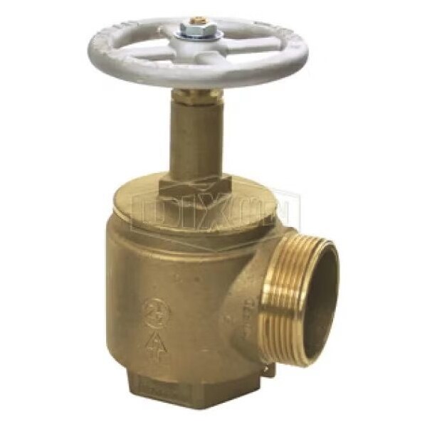 Dixon Angle Hose Valve with Aluminum Hand wheel, 1-1/2 x 1-1/2 in Nominal, FNPT x MNPHS End Style, 300 psi AV150S - main