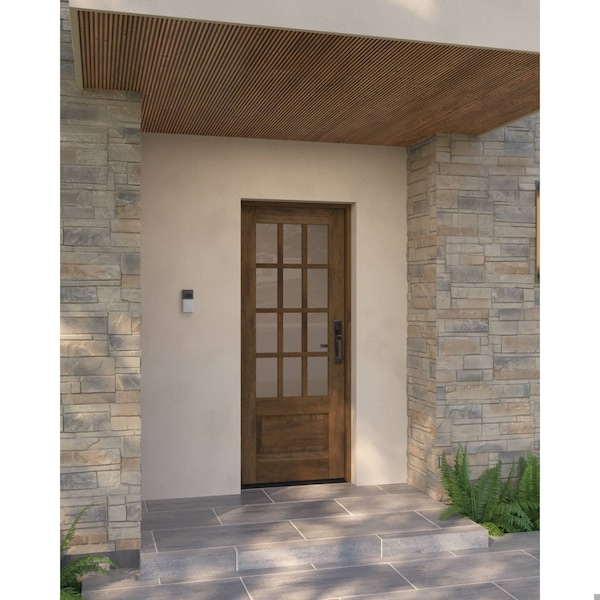 Doornmore G7512, 33.75" x 82" ( 32" Door) Left Hand, Mahogany SDL 12 Lite 3/4 Lite Exterior Door G7512-SW-3280_1_LI - main