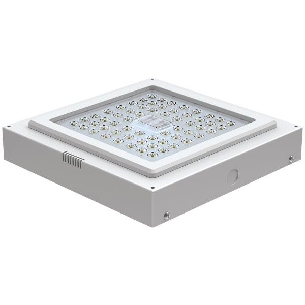 Trace-Lite SCP-S Series LED Surface Mount Canopy Light, 20-67W, 120-277V, Dimmable SCP-S-20-LG-VS-4K-WH - main