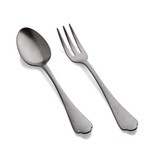 Mepra Dolce Vita Pewter Black Gold Serving Set - 2 Pcs. 106422110PON - main