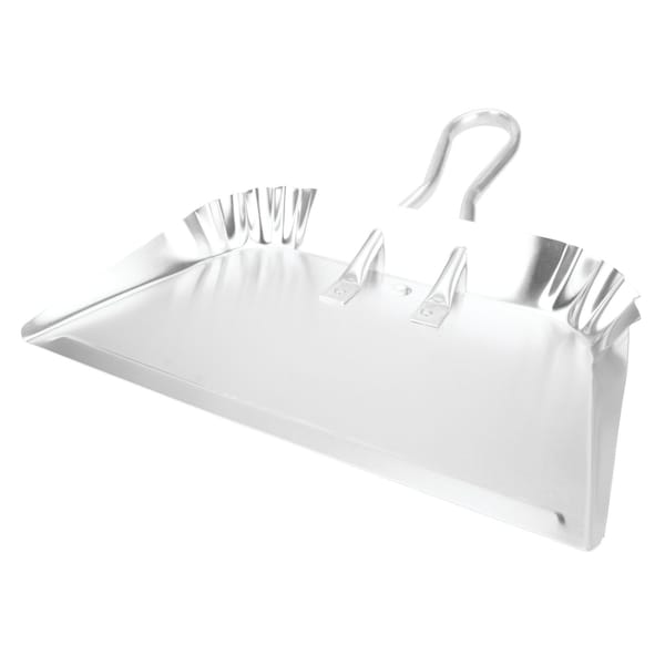 Performance Tool 17 in. Aluminum Dustpan, Wide Mouth, Steel Handle, Lightweight W30 - main
