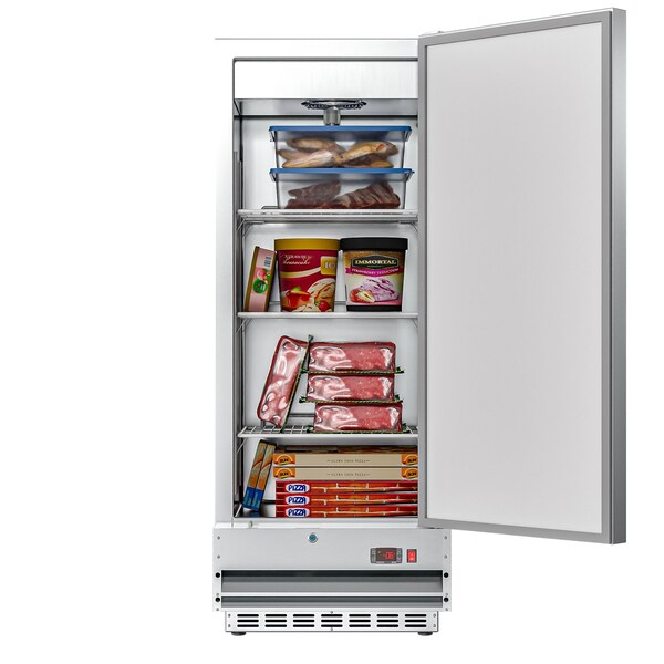 Koolmore 25 in. Commercial Stainless Steel 1-Door Reach-In Freezer, 12 cu. ft. RIF-1D-SS12C - main