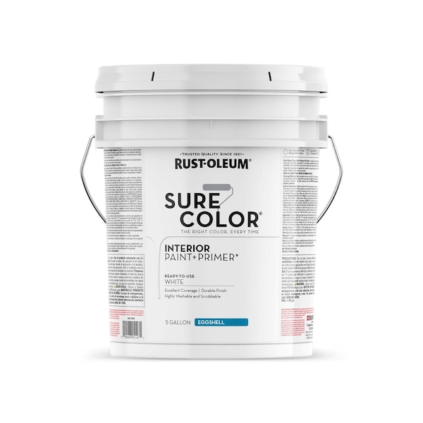 Rust-Oleum Interior Paint, White, 5 gal 398347 - main