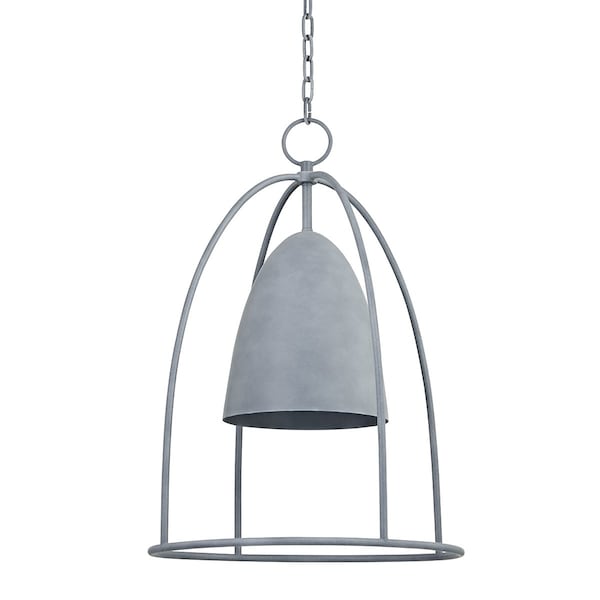 Troy Lighting Wisteria 1 Light Lantern 17 In. Weathered Zinc F1125-WZN - main