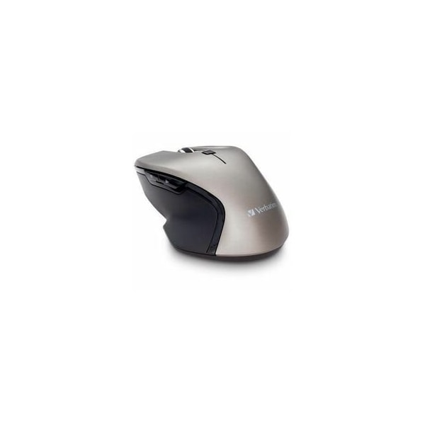 Verbatim Mouse - Blue LED/Optical - Wireless - Radio Frequency - 2.40 GHz - Graphite - USB Type C - 1600 70245 - main