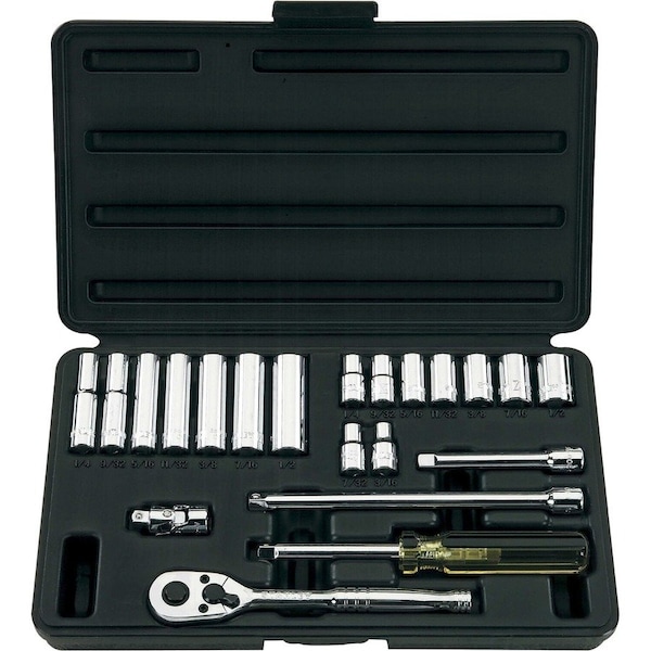 Stanley 85-388 1/4" Drive 21 Piece Fractional Socket Set, 6 Point 85-388 - main