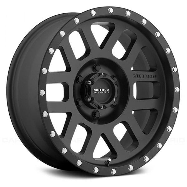Sonrie MR70378560500 17 x 8.5 in., 0 mm Offset 6 x 5.5 in., 106.25 mm CB Matte Wheel, Black SO2059106 - main