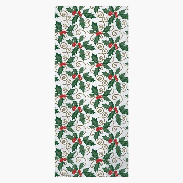 Nashville Wraps Holiday Holly Cello Bags, 3.5x2x7.75 in, 100PK C1BHH - main