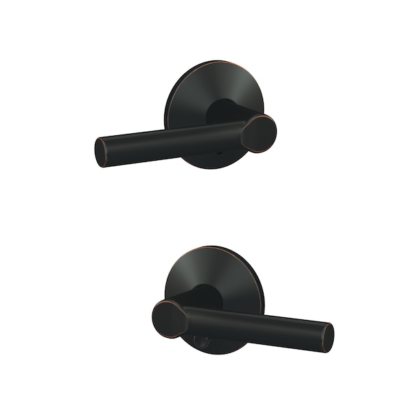 Schlage Residential Schlage Custom Broadway Lever with Kinsler Rose Passage and Privacy Lock with 16600 Latch and FC21BRW716KIN - main