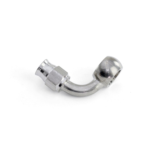 Hps Performance 90 Degree -3 Compression Teflon Hose End to AN Female with 10mm Banjo for PTFE Hose, Stainless Steel 350-9003SSB - main