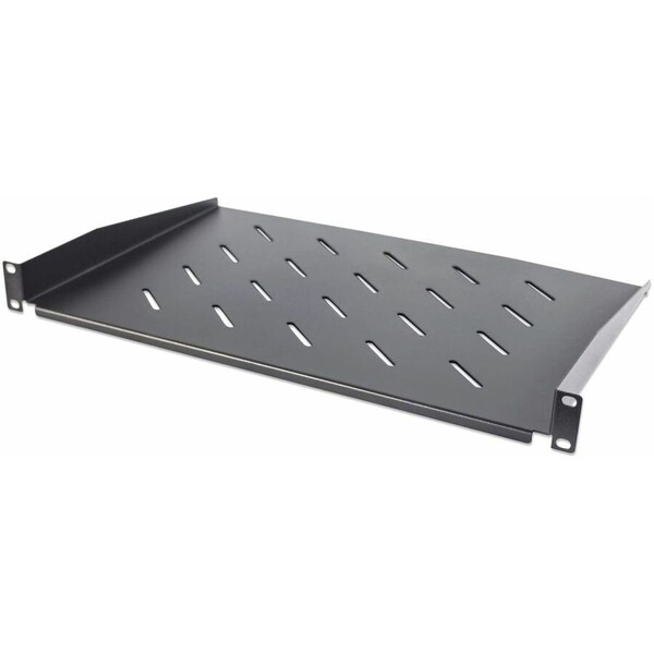 Intellinet Network Solutions 19" Cantilever Shelf, 1U, Shelf Depth 300mm, Vented, Max 25kg, Black, Three Year Warranty 714884 - main