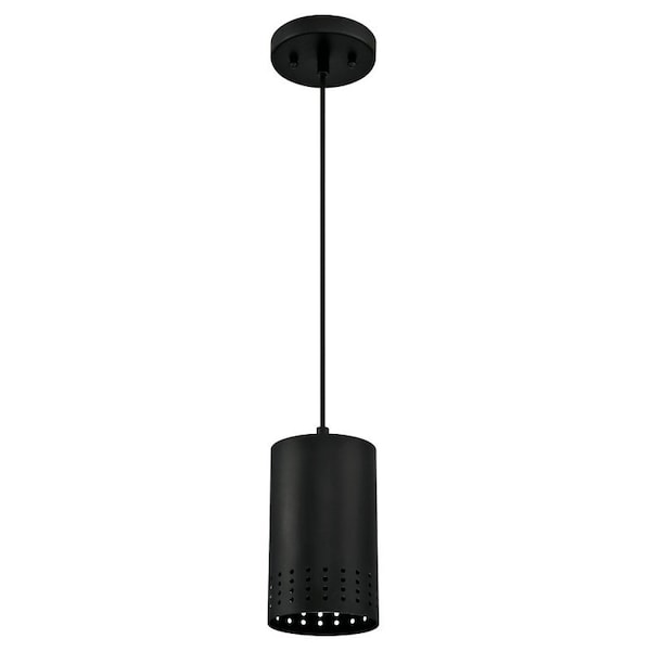 Westinghouse Phelps Series Mini Pendant Light, 1-Lamp, Incandescent, LED Lamp, Metal Fixture, Black Fixture 6356600 - main