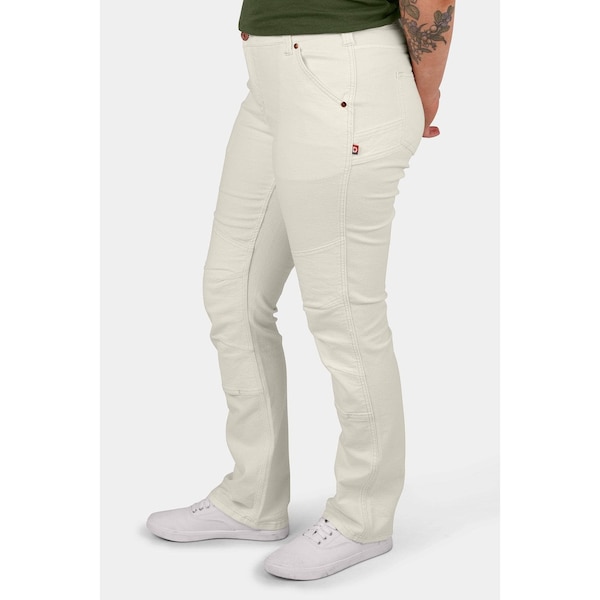 Dovetail Workwear Women's Work Pants, 2, Painter's White, Stretch Canvas DWS25P2C-100-2x30 - main