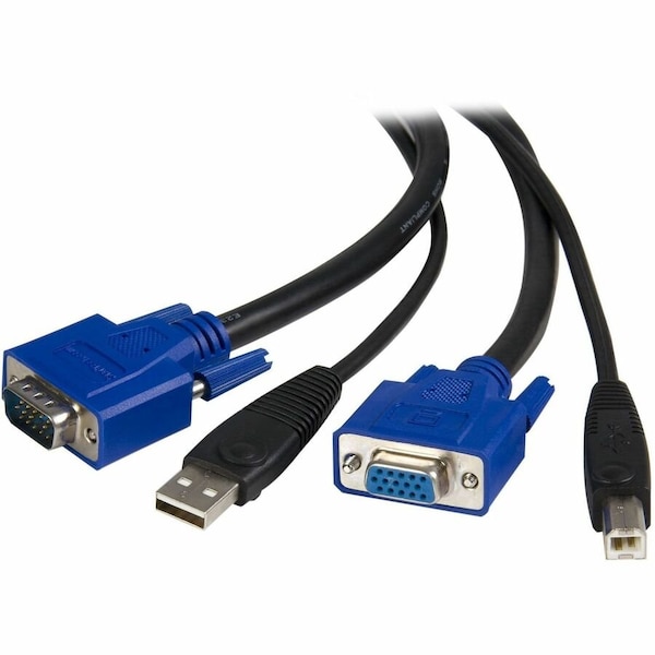 Startech.Com 15FT USB & VGA 2-IN-1 KVM SWITCH CABLE PC/MAC TO USB KVM SVUSB2N1_15 - main