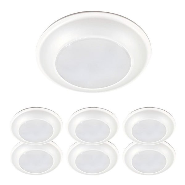 Cooper Lighting Halo HLS Surface Light, 132 mA, 120 V, 16 W, LED Lamp, 900 Lumens, 3000 K Color Temp HLS6099301EWH-6BP - main
