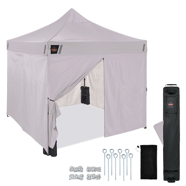 Ergodyne White Enclosed Pop-Up Tent Kit - 10ft x 10ft 6057 - main