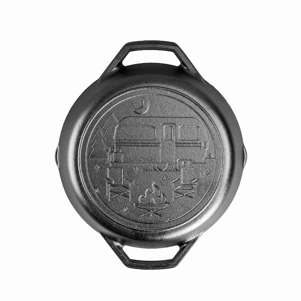 Lodge Wanderlust 10.25 Inch Seasoned Cast Iron Dual Handle Camper Pan, 3PK L8SKLWND - main