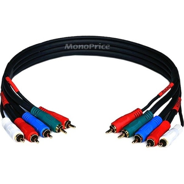 Monoprice RCA Cable, RG-59/U, 5 RCA, 1.5 ft. 5355 - main