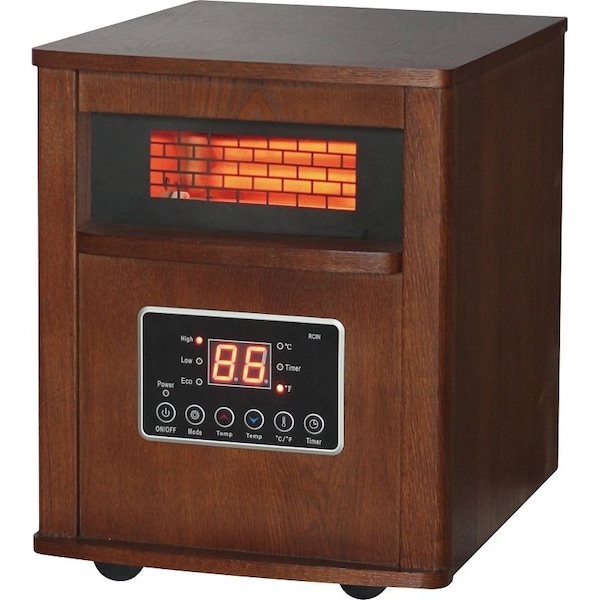 Comfort Glow Comfort Glow QEH1410/DH2000C Electric Heater, 5120 Btu, 1500 W, 120 V, Chestnut DH2000C/QEH1410 - main