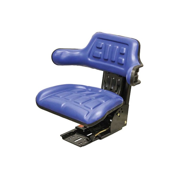 Uni Pro 250 Utility Mechanical Suspension Seat Economy Blue Vinyl 7465 - main