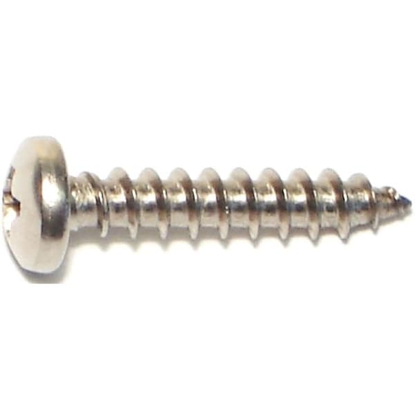 Midwest Fastener Thread Cutting Screw, #10 x 1 in, Stainless Steel Pan Head Phillips Drive 05119 - main