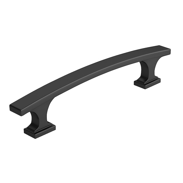 Richelieu 3 3/4-inch (96 mm) Center to Center Matte Black Transitional Cabinet Pull BP5254096900 - main