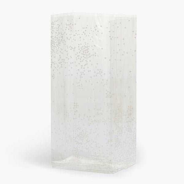 Nashville Wraps White Sprinkles Cello Bags, 5x3x11.75, 100PK C4BWSP - main