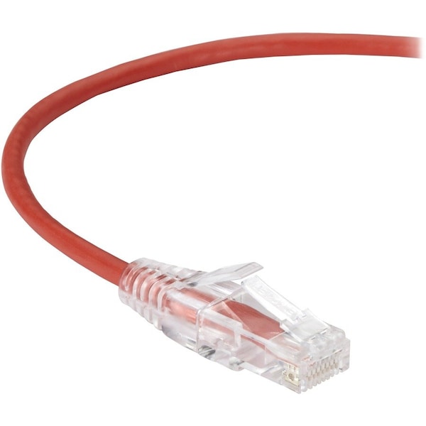 Black Box Slim-Net Cat6A 28-Awg 500-Mhz Stranded Ethernet Patch Cable - C6APC28-RD-07 - main