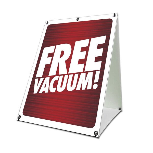 Signmission Free Vacuum, 36 Inch x 24 Inch A-frame Yard Sign, Coroplast Yard Sign SBC-2436-30377 - main