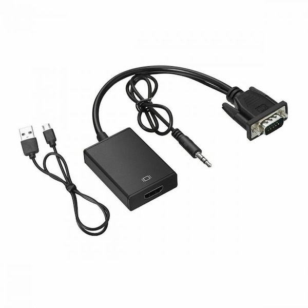 Sanoxy VGA To HDMI Converter 1080P HD Adapter With Audio Cable For HDTV PC Laptop TV SANOXY-CABLE106 - main
