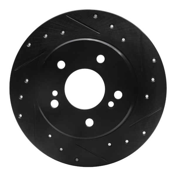 Dynamic Friction Co DFC Brake Rotor - Drilled and Slotted - Black 633-63013R - main