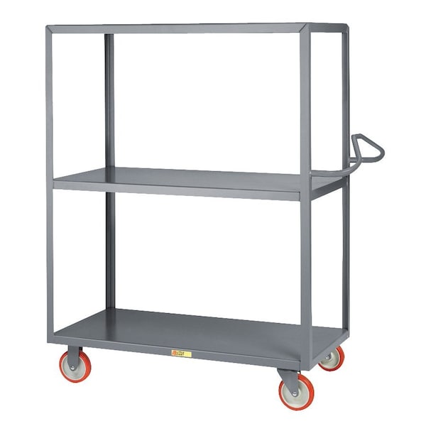 Little Giant Welded Multi-Shelf Service Cart with Ergonomic Handle 3ENM-2448-5PY - main