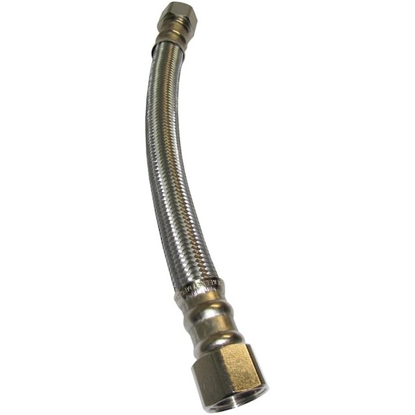 Plumb Pak Water Heater Connector, 3/4 in, FIP, Stainless Steel, 12 in L PP888-1LF - main