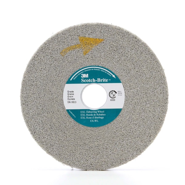 Scotch-Brite EXL Deburring Convolute Wheel, 8A Medium, 14 in x 3 in x 8 in, 1 ea/Case XL-WL - main
