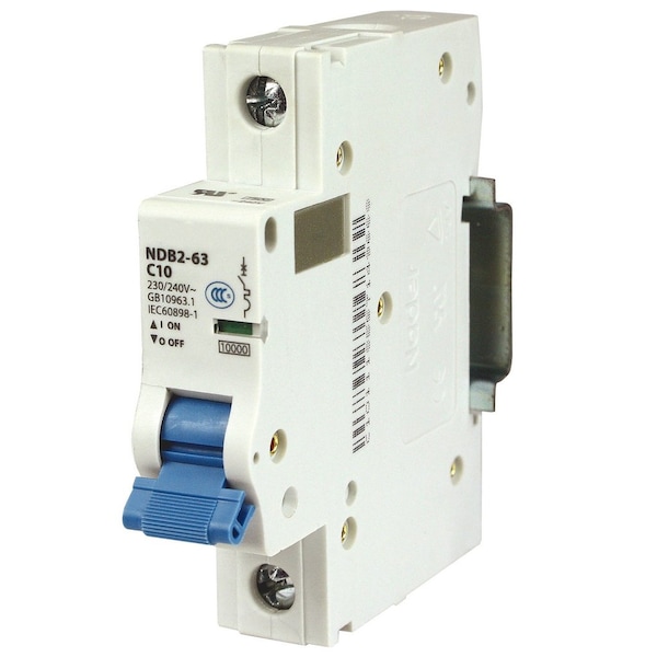 Automation Systems Interconnect 3 Amp, 1 Pole, 240Vac, 60Vdc, Trip Curve: C, DIN Rail Mount-Miniature Circuit Breaker, UL1077 NDB2-63C3-1 - main