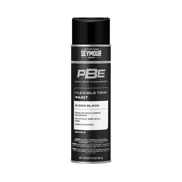 Seymour Of Sycamore PBE Flexible Trim Spray Paint, Gloss Bla 20-1677 - main