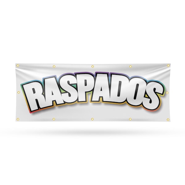 Signmission Raspados, 48 Inch x 120 Inch, Vinyl Banner B-120-30829 - main