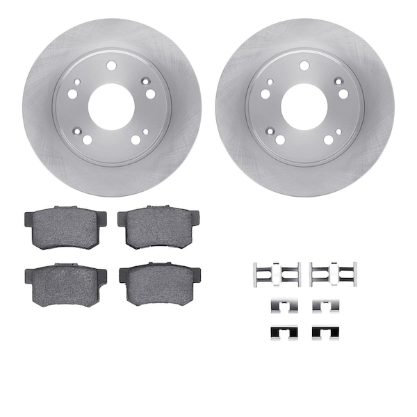 Dynamic Friction Co DFC Brake Rotor with 5000 Brake Pads and Hardware Kit 6512-59273 - main
